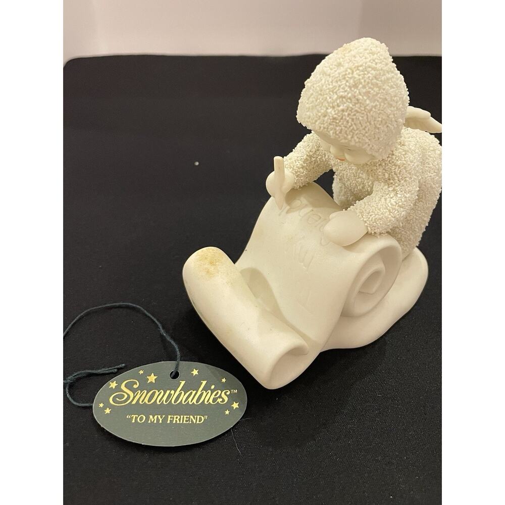 Vintage 1999 Dept 56 Snowbabies "To‎ My Friend" comes in Original Box